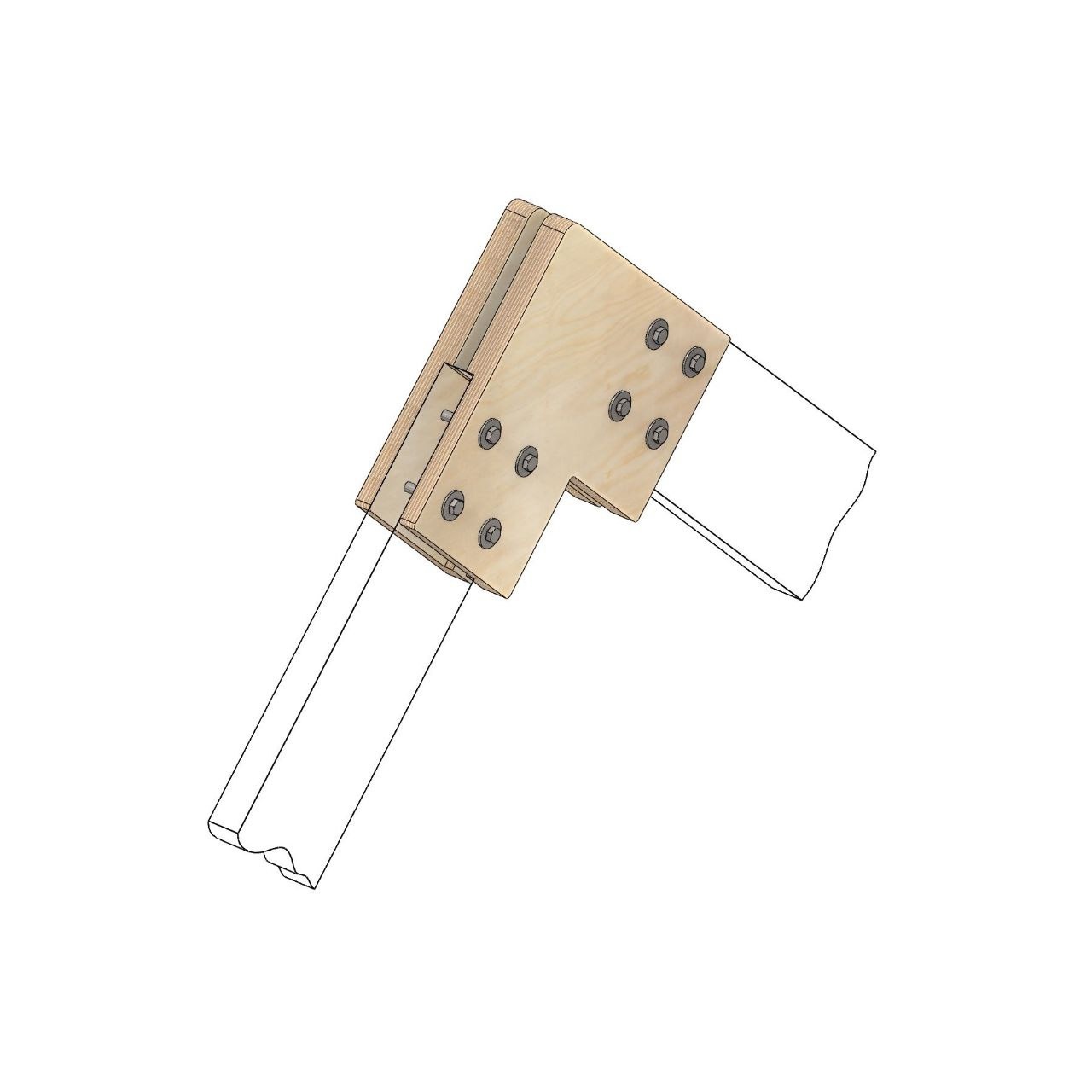 Produce connectors and assemble frames
